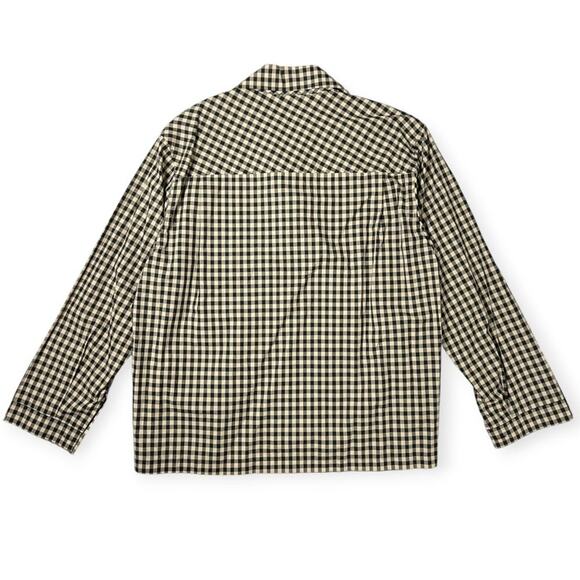 NEW Nicholas Daley Classic Two Pocket Shirt SIZE M Black Ecru NWT England READ - Picture 2 of 13